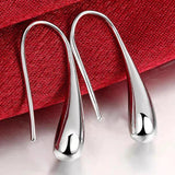 Tibetan Silver CZ Zircon Double Stud Earrings Wedding Jewelry Gift