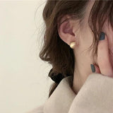 925 Sterling Silver 18K Hook Stud Earrings Women Party Jewelry