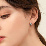 Panda Bamboo Enamel Earrings U Drop Earring for Christmas Birthday Gift