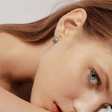 Panda Bamboo Enamel Earrings U Drop Earring for Christmas Birthday Gift