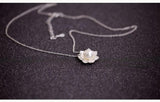 925 Silver Flower Shell Pearl Necklace Pendant