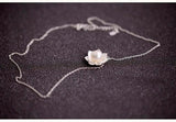 925 Silver Flower Shell Pearl Necklace Pendant