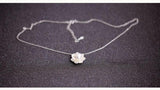 925 Silver Flower Shell Pearl Necklace Pendant