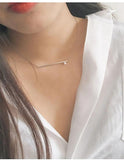 925 Silver Shell Pearl Necklace Pendant Jewelry for Women Bijoux