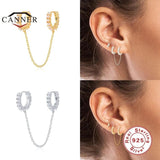 925 Silver Pearl Dangle Earrings CZ Wedding Stud Jewelry