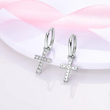 925 Silver Feather Hoop Earrings Snowflake Crown Unicorn Soccer Studs