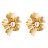Flower Stud Earrings - Sweet Jewelry Spray Paint Effect