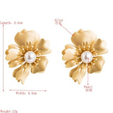 Flower Stud Earrings - Sweet Jewelry Spray Paint Effect