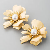 Flower Stud Earrings - Sweet Jewelry Spray Paint Effect