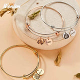 Personalized Pet Portrait Photo Bracelet For Women Stainless Steel Cuff Bangle