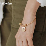 Personalized Pet Portrait Photo Bracelet For Women Stainless Steel Cuff Bangle