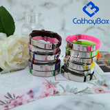 Custom Name Silicone Bracelet Engraved Rubber Wristband