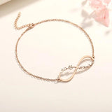 Personalized Name Bracelet Women Rose Silver Stainless Steel Jewelry