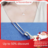 925 Silver Fishtail Necklace Pendant for Women