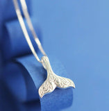 925 Silver Fishtail Necklace Pendant for Women