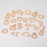 Animal Beech Wood DIY Grinding Bar for Pacifier Chain