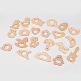 Animal Beech Wood DIY Grinding Bar for Pacifier Chain