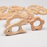 Animal Beech Wood DIY Grinding Bar for Pacifier Chain