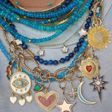 Heart Pendant Crystal CZ Collares Necklace for Women