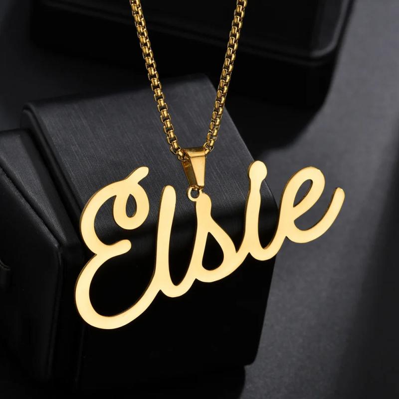Personalized Stainless Steel Name Necklace Pendants