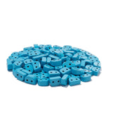 30pcs Colorful Enamel Tila Beads for DIY Bracelets