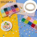 30pcs Colorful Enamel Tila Beads for DIY Bracelets
