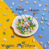30pcs Colorful Enamel Tila Beads for DIY Bracelets