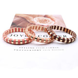 30pcs Colorful Enamel Tila Beads for DIY Bracelets