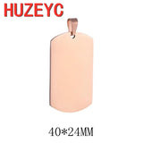 5pcs Stainless Steel Military Dog Tag Pendant Necklace Gift