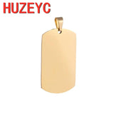 5pcs Stainless Steel Military Dog Tag Pendant Necklace Gift