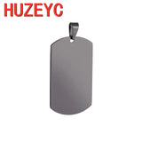 5pcs Stainless Steel Military Dog Tag Pendant Necklace Gift