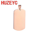 5pcs Stainless Steel Military Dog Tag Pendant Necklace Gift
