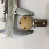 4pcs Natural Baby Pacifier Clips Wood Metal Holders DIY Baby Toy