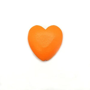 10Pcs 25mm Heart Wooden Beads DIY Crafts Jewelry Hemu Loose Beads