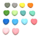 10Pcs 25mm Heart Wooden Beads DIY Crafts Jewelry Hemu Loose Beads