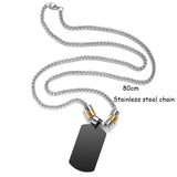 Personalized Stainless Steel Engraved Pendant Name Photo Necklace