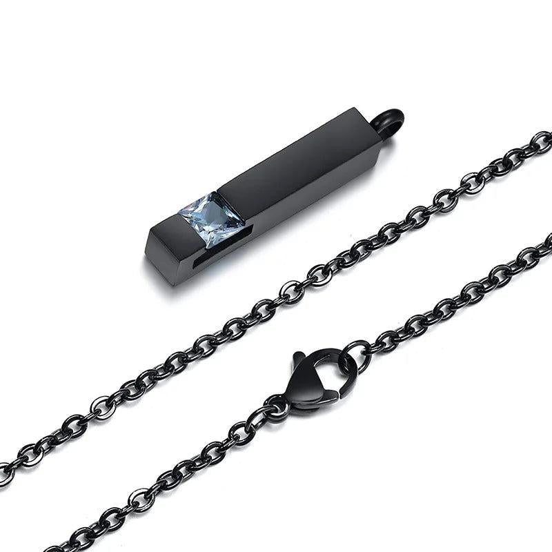 Urn Necklace for Ashes Stainless Steel Casket Pendant