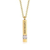 Urn Necklace for Ashes Stainless Steel Casket Pendant