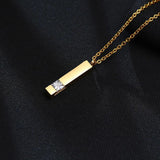 Urn Necklace for Ashes Stainless Steel Casket Pendant