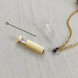 Urn Necklace for Ashes Stainless Steel Casket Pendant