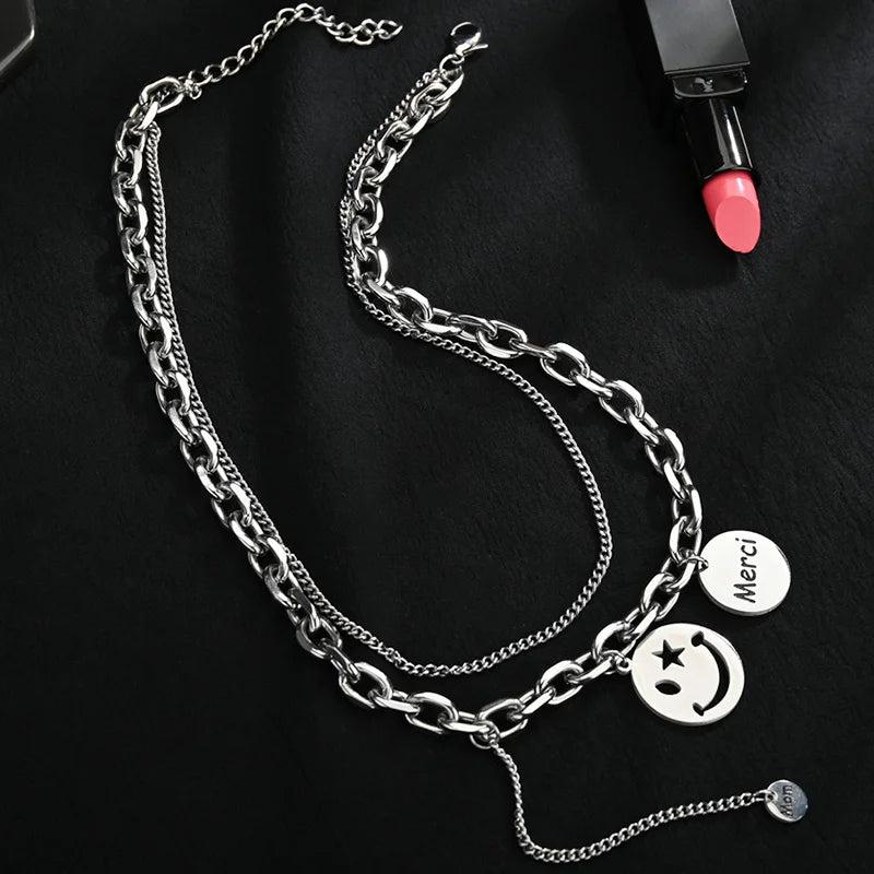 Personalized Date Number Necklace Stainless Steel ID Pendant