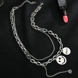 Personalized Date Number Necklace Stainless Steel ID Pendant