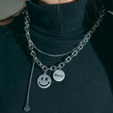 Personalized Date Number Necklace Stainless Steel ID Pendant