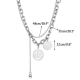 Personalized Date Number Necklace Stainless Steel ID Pendant