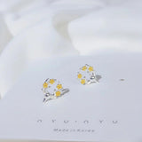 Small Animal Rabbit Giraffe Stud Earrings For Girls