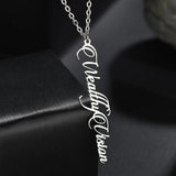 Personalized Name Necklace Pendant Anniversary Piercing