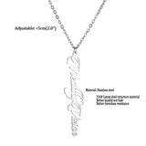 Personalized Name Necklace Pendant Anniversary Piercing