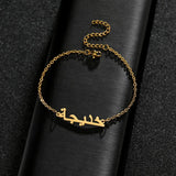Arabic Name Necklace Personalize Stainless Steel Pendant Necklaces