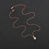 Custom Stainless Steel Name Engraved Necklace with O-Chain
