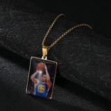 Personalized Photo Nameplate Necklace for Kids